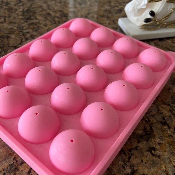 Two Silicone Lollipop Mold 20-cavity Baking Mold - Picture 3 of 3